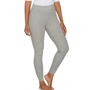 AnyBody Thermal Bottoms Waffle long johns Gray size S NWOT